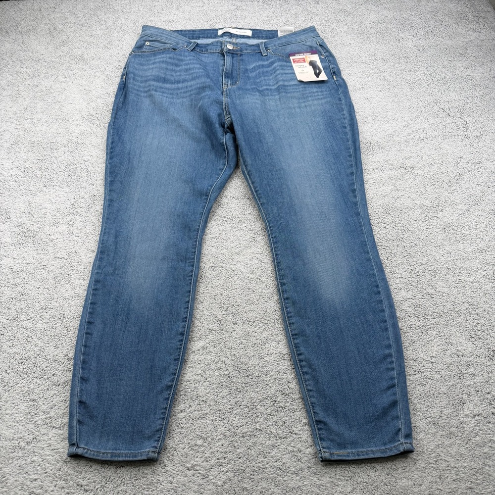 NWT Signature Levi Strauss Womens Sz 34x30 (Fits 36x28) Mid Rise Skinny Jeans